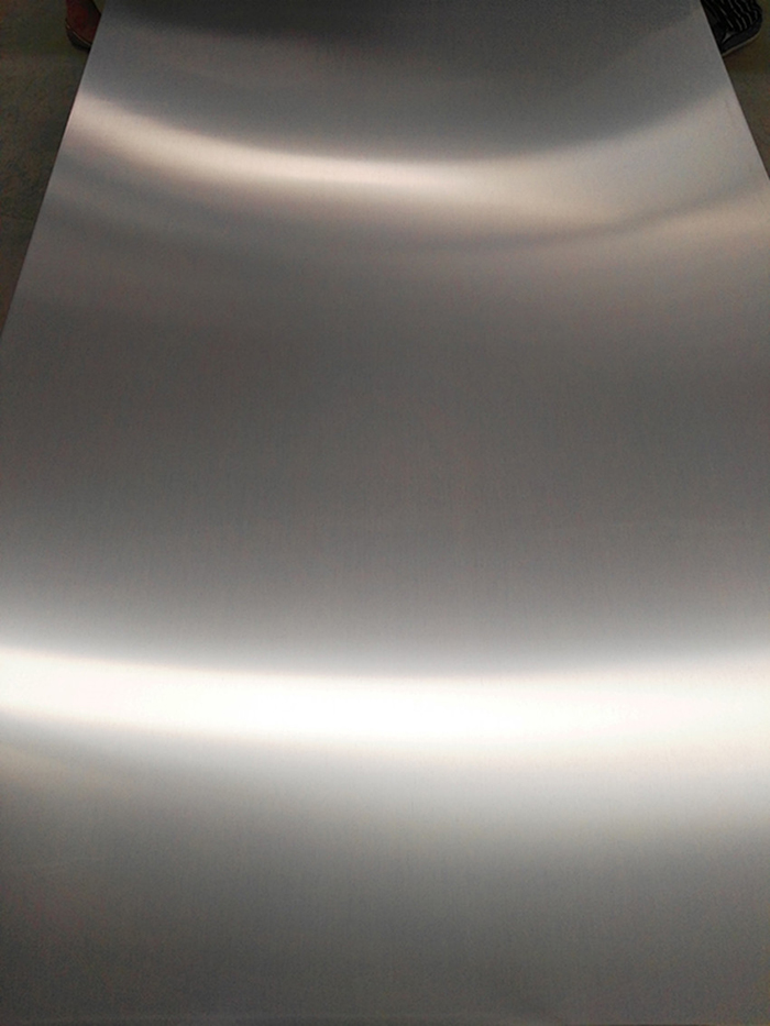 Orbital Scratch Clear Anodized Anodized Aluminum Sheet 0 025